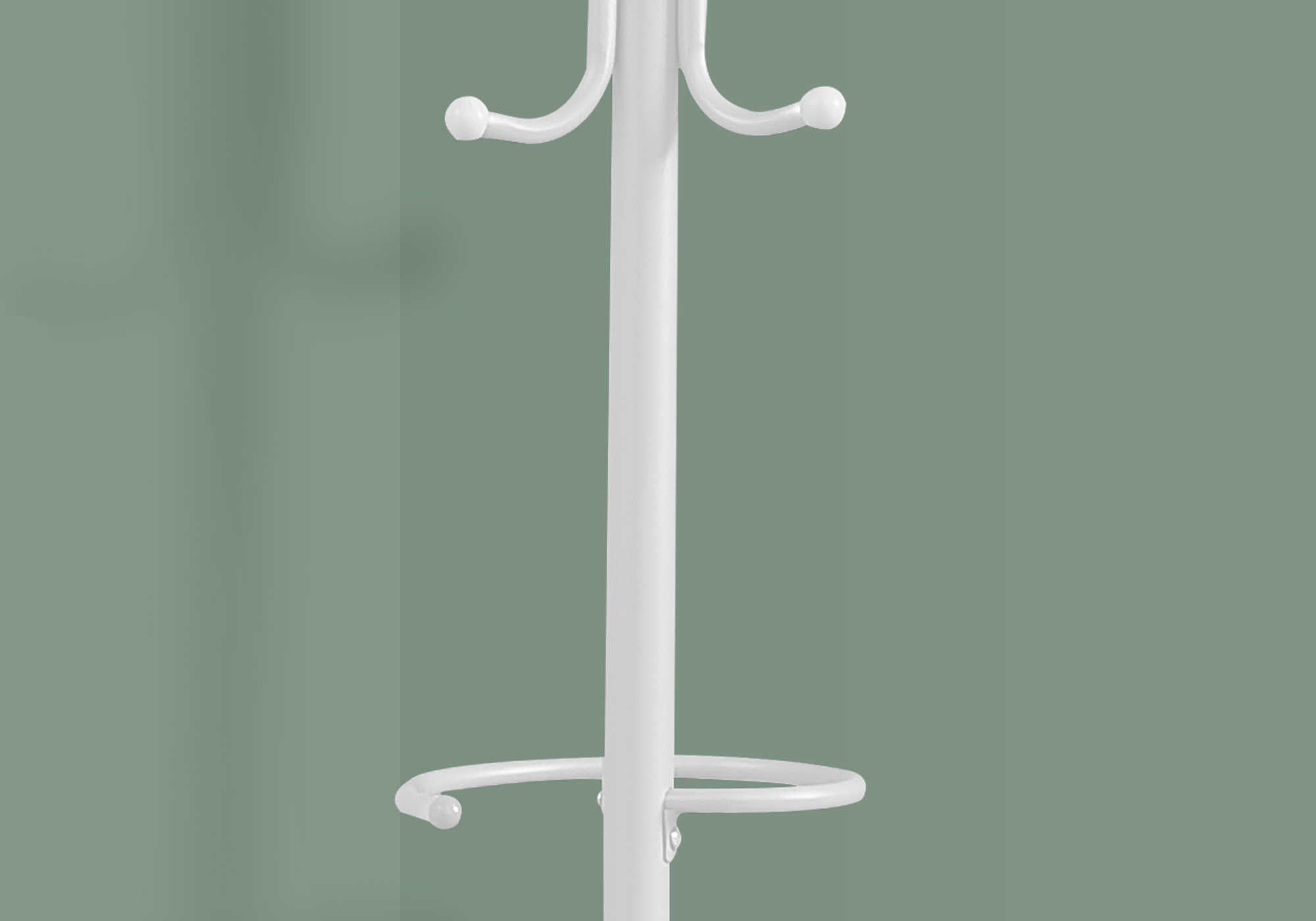 PORTE MANTEAU - 68"H / METAL BLANC ( Meuble Mtl ) 
