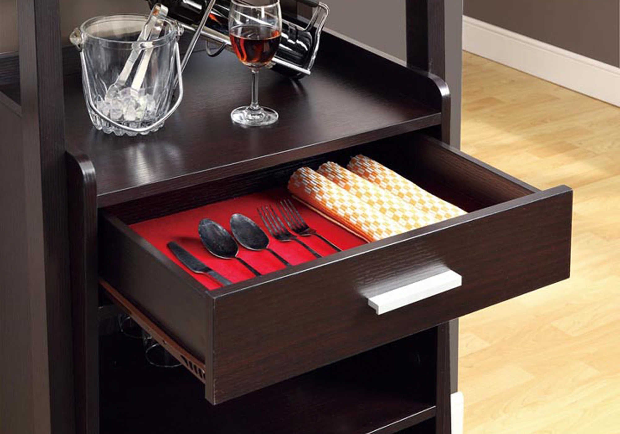 BAR À LA MAISON - 60"H / STYLE ÉCHELLE ESPRESSO ( Meuble Mtl )