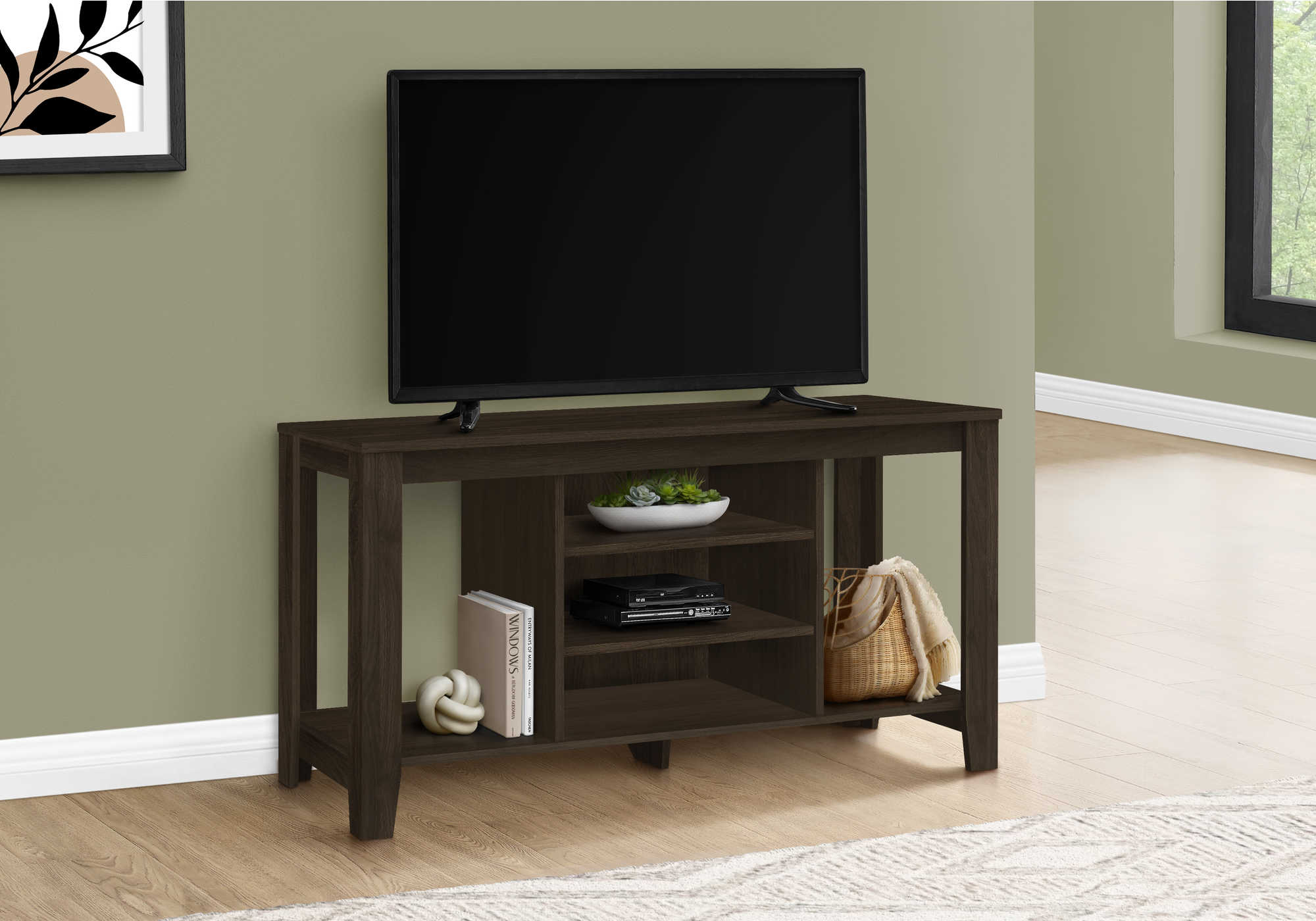 MEUBLE TV - 48"L / ESPRESSO  ( Meuble Mtl )