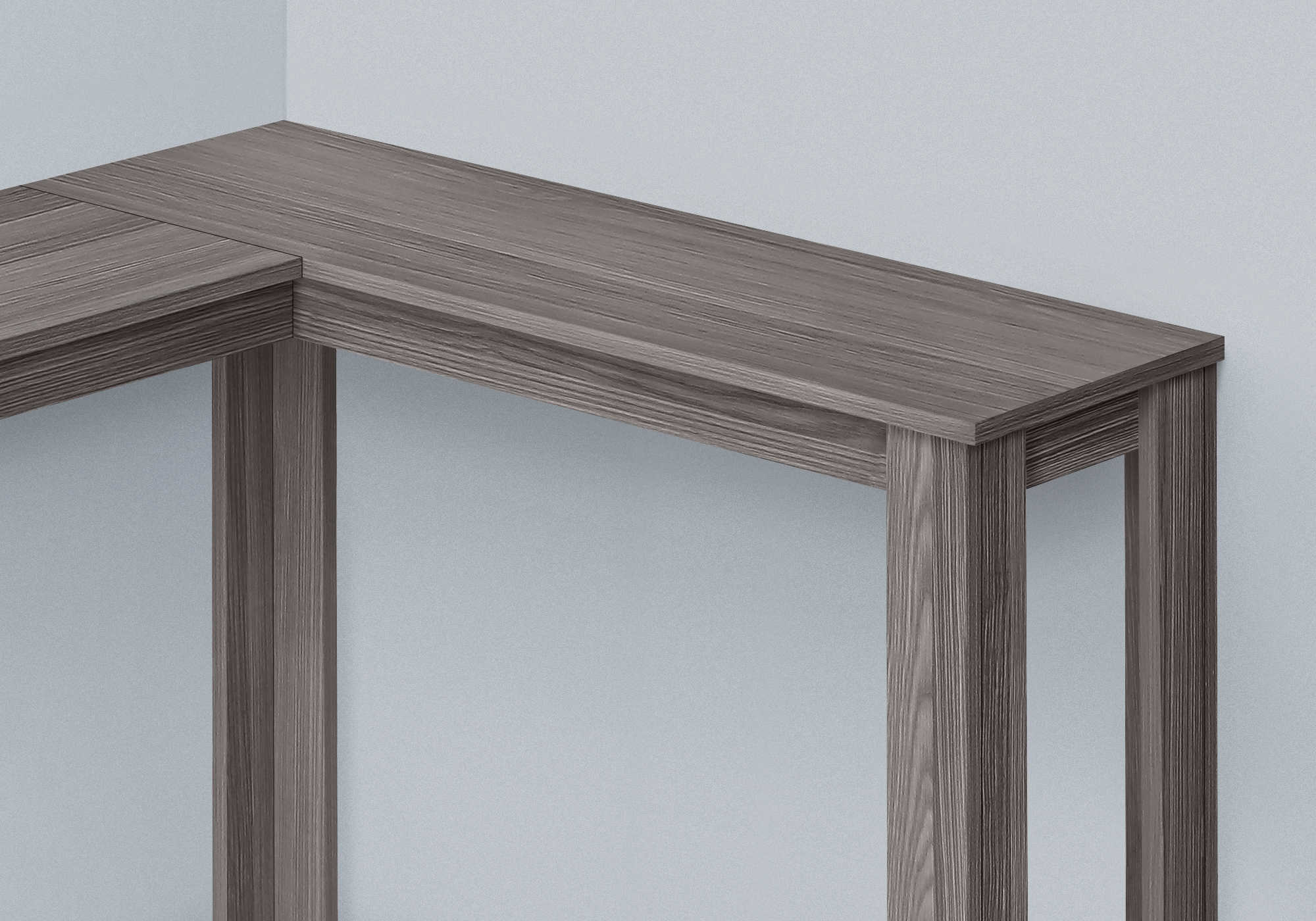 TABLE D'APPOINT - 36" / CONSOLE DE COIN GRIS ( Meuble Mtl )