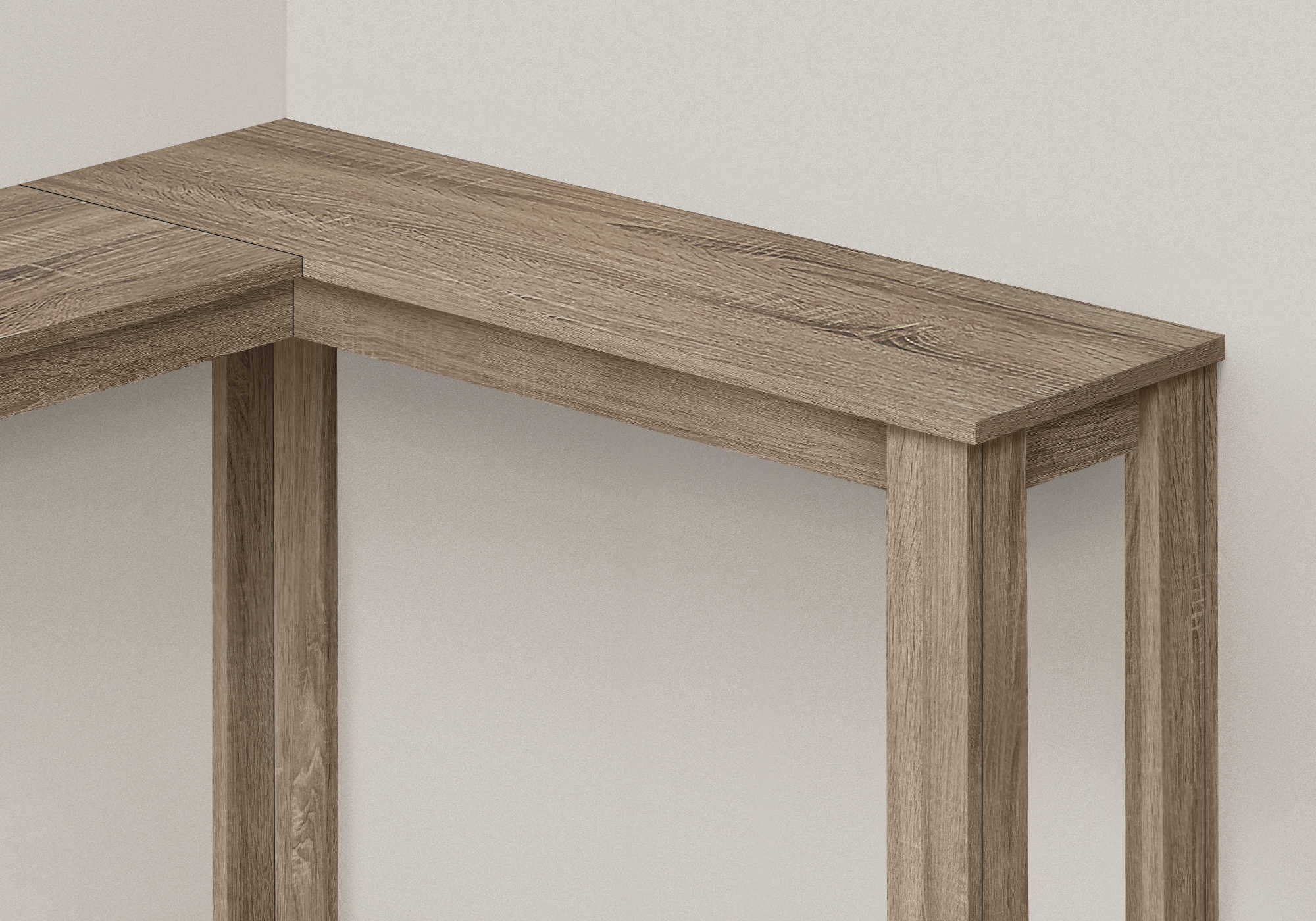 TABLE D'APPOINT - 36" / CONSOLE DE COIN TAUPE FONCE ( Meuble Mtl )