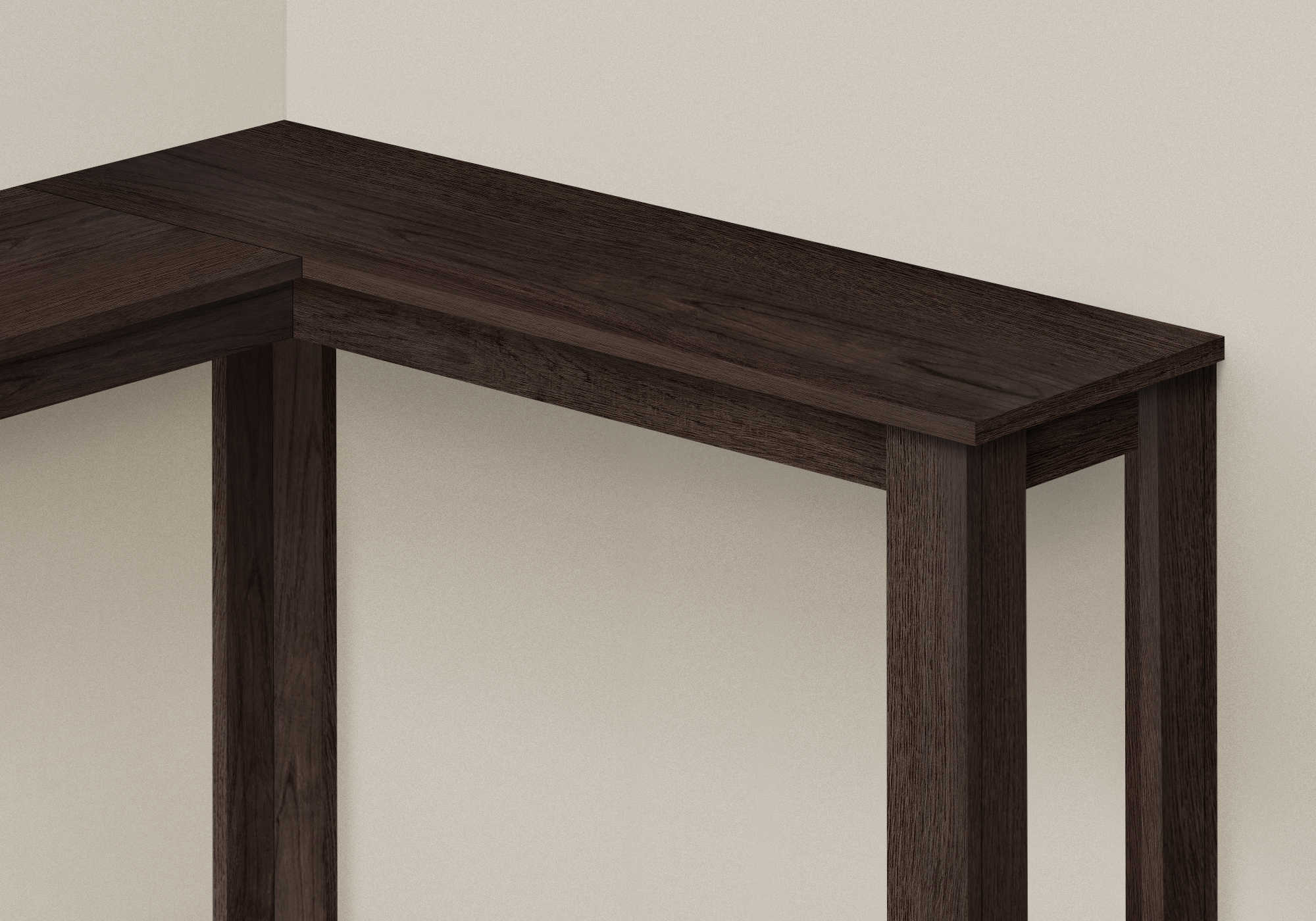 TABLE D'APPOINT - 36" / CONSOLE DE COIN ESPRESSO ( Meuble Mtl )