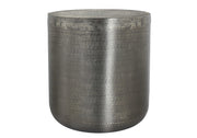 TABLE D'ACCENT - 22"H / TABLE DE BOUT EN FER GRIS ARGENT
