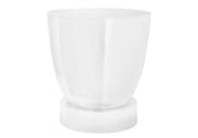 TABLE D'ACCENT - 22"H / BOUT DE TAMBOUR EN FER TEXTURÉ BLANC