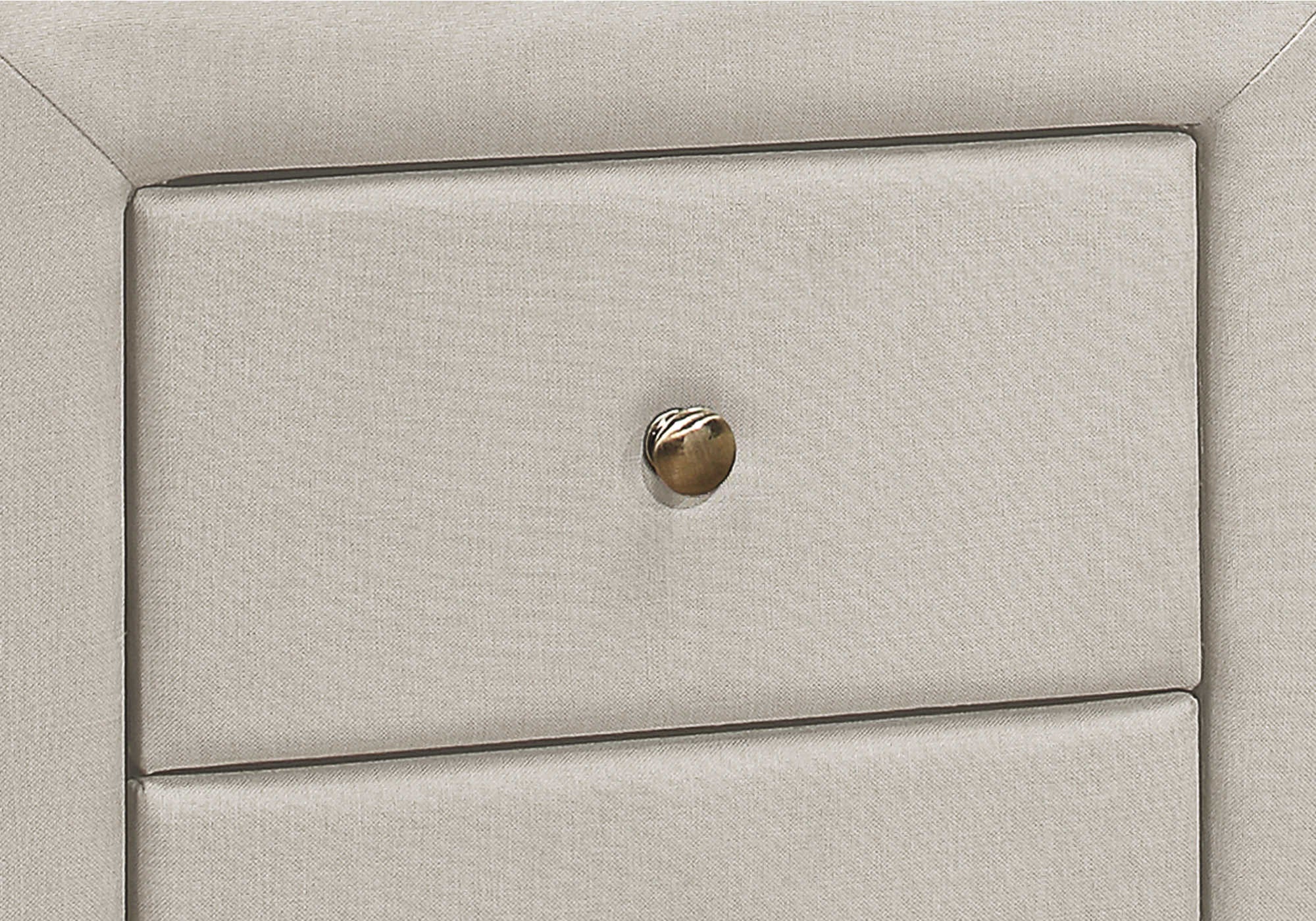 TABLE DE CHEVET - 21"H / LIN BEIGE