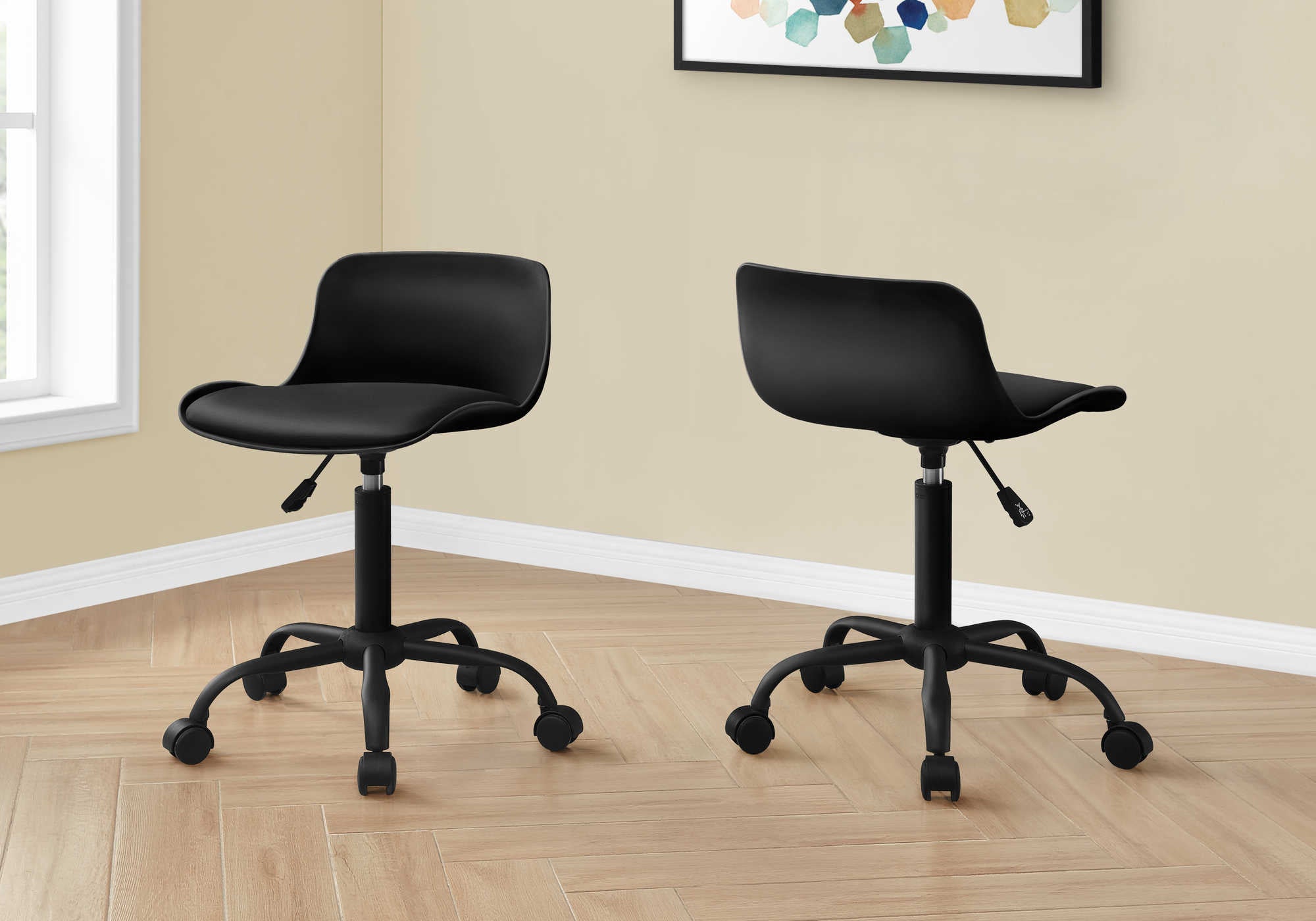 CHAISE DE BUREAU - NOIR JUVÉNILE / MULTIPOSITIONS ( Meuble Mtl )