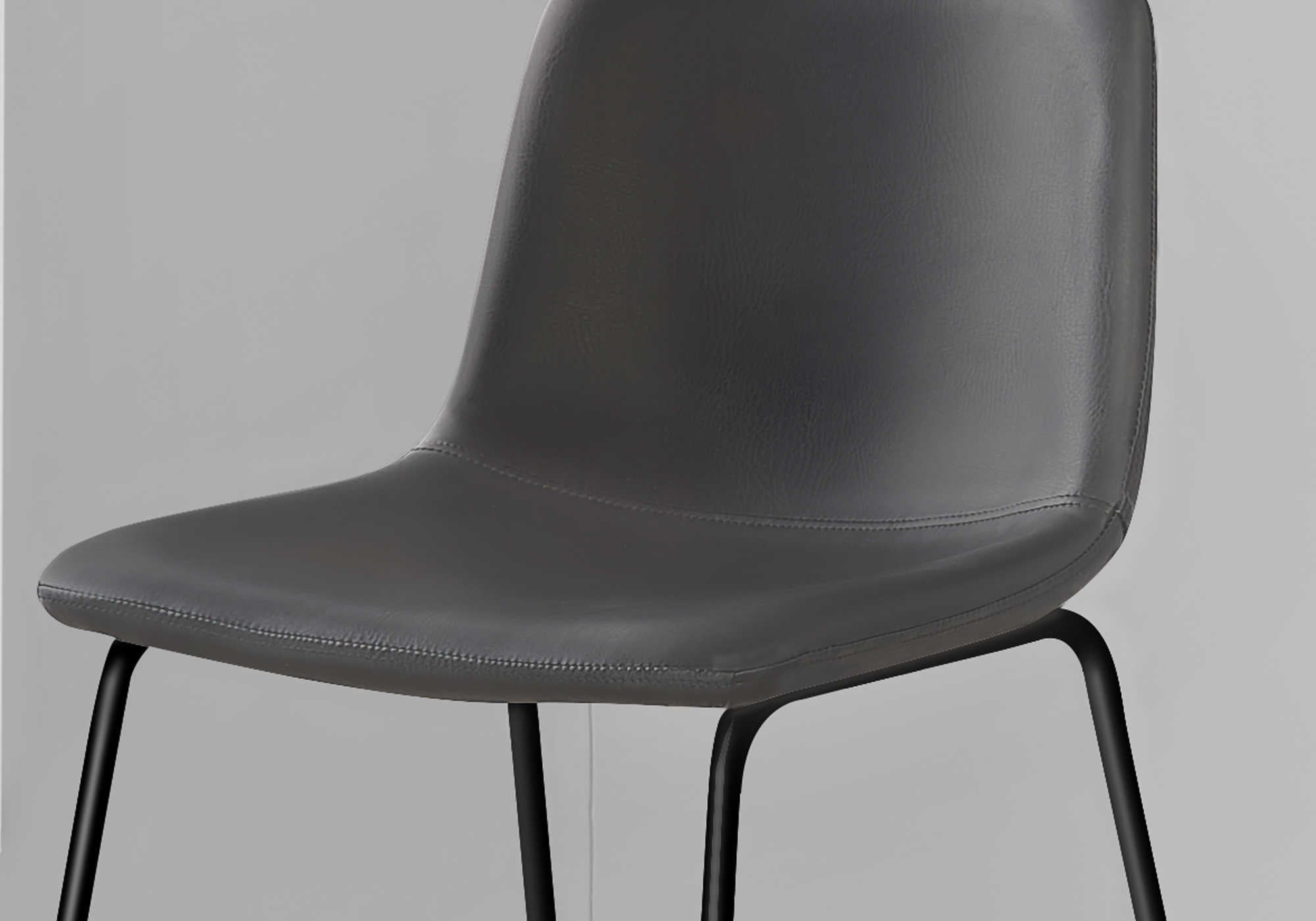 CHAISE DE BUREAU - SIMILI-CUIR GRIS / BUREAU DEBOUT ( Meuble Mtl )