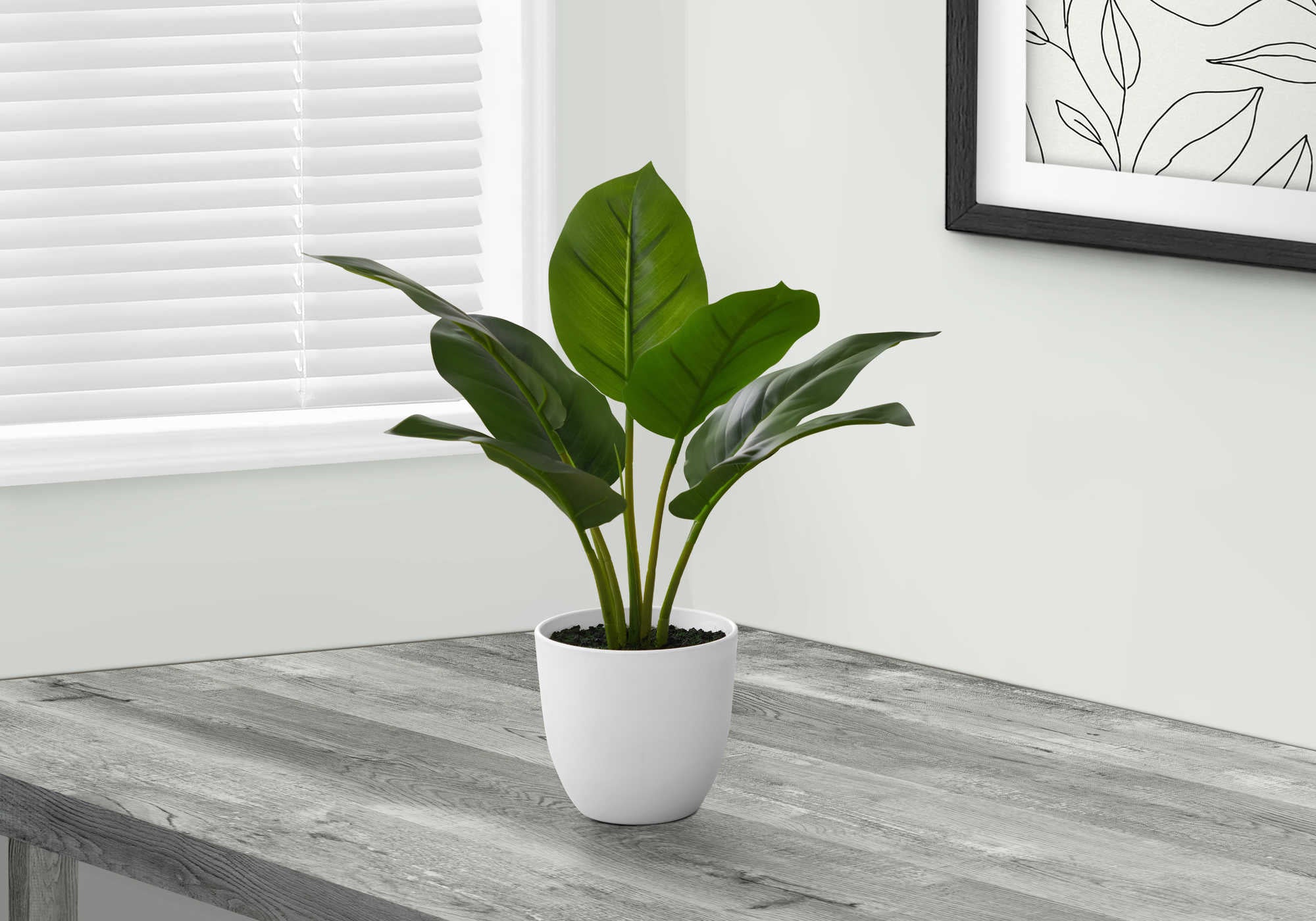 PLANTE ARTIFICIELLE - 17"H / INTÉRIEUR OR EN 5" POT