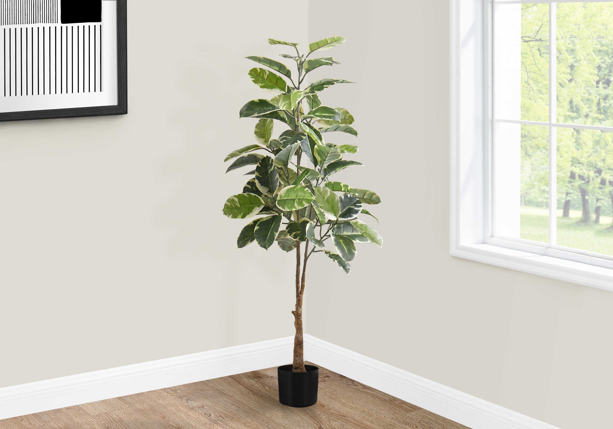 PLANTE ARTIFICIELLE - 52"H / CAOUTCHOUC INTERIEUR POT 5"
