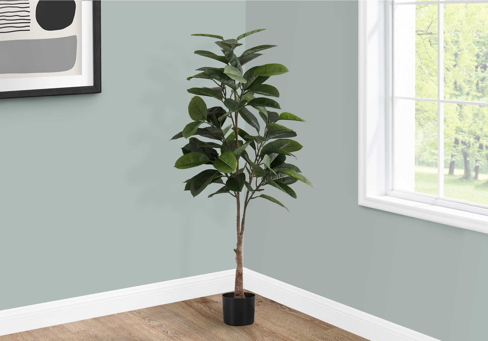 PLANTE ARTIFICIELLE - 52"H / CAOUTCHOUC INTERIEUR POT 5"