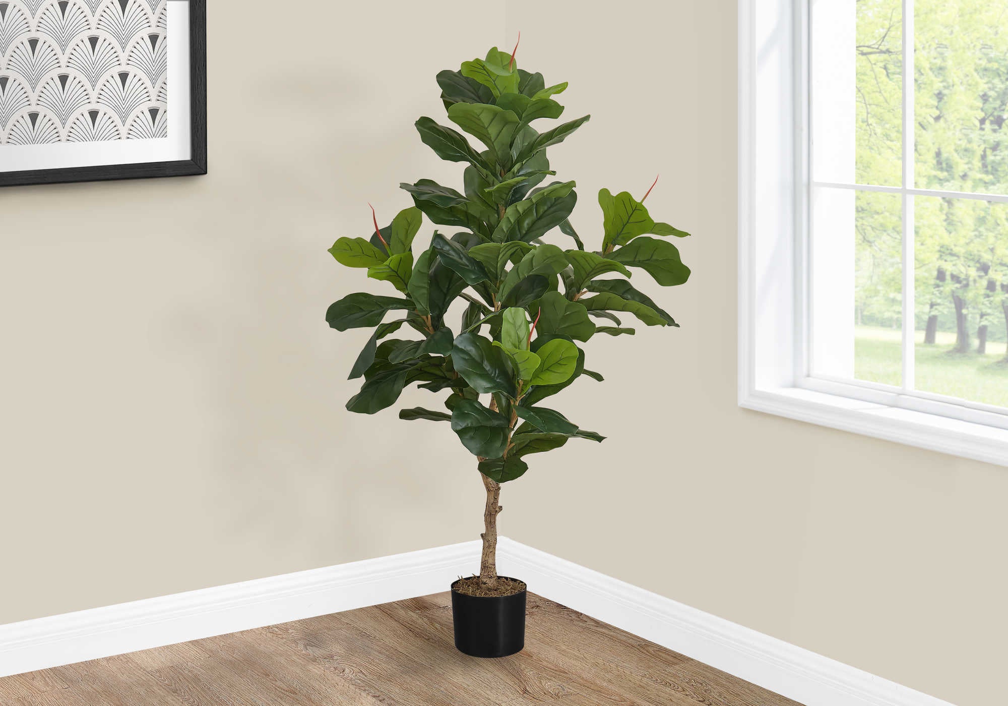 PLANTE ARTIFICIELLE - 47"H / FIDDLE INTERIEUR POT 5"