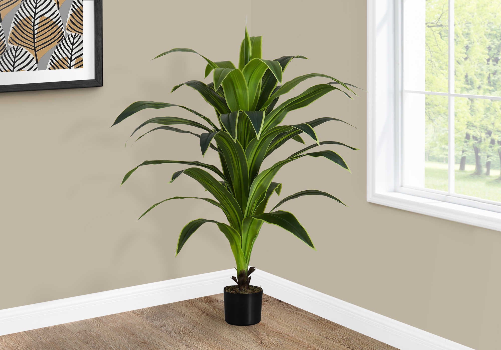 PLANTE ARTIFICIELLE - 47"H / DRAC&Aelig;NA INTERIEUR POT 5"