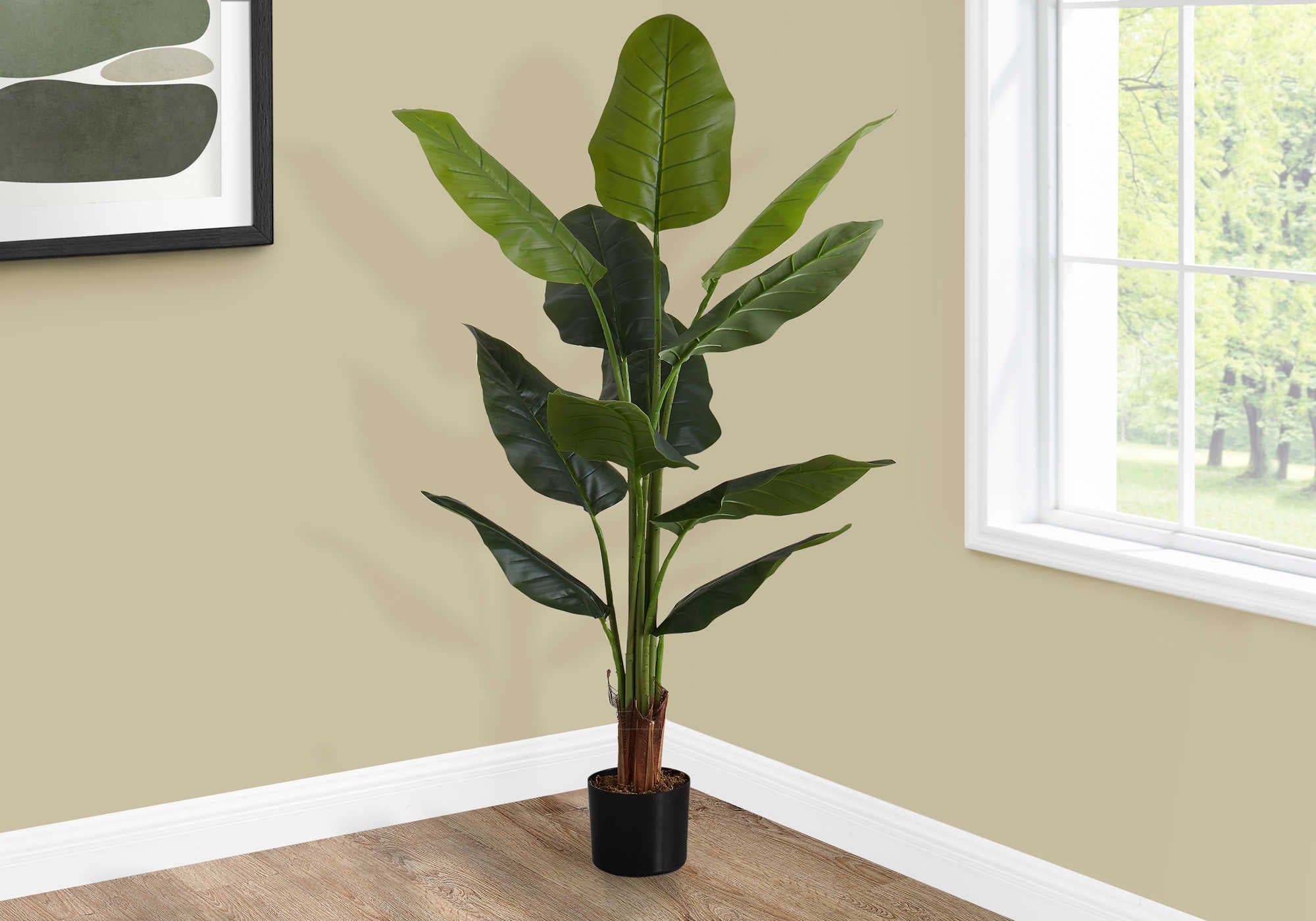 PLANTE ARTIFICIELLE - 59"H / STRELITZIA INTERIEUR POT 5"