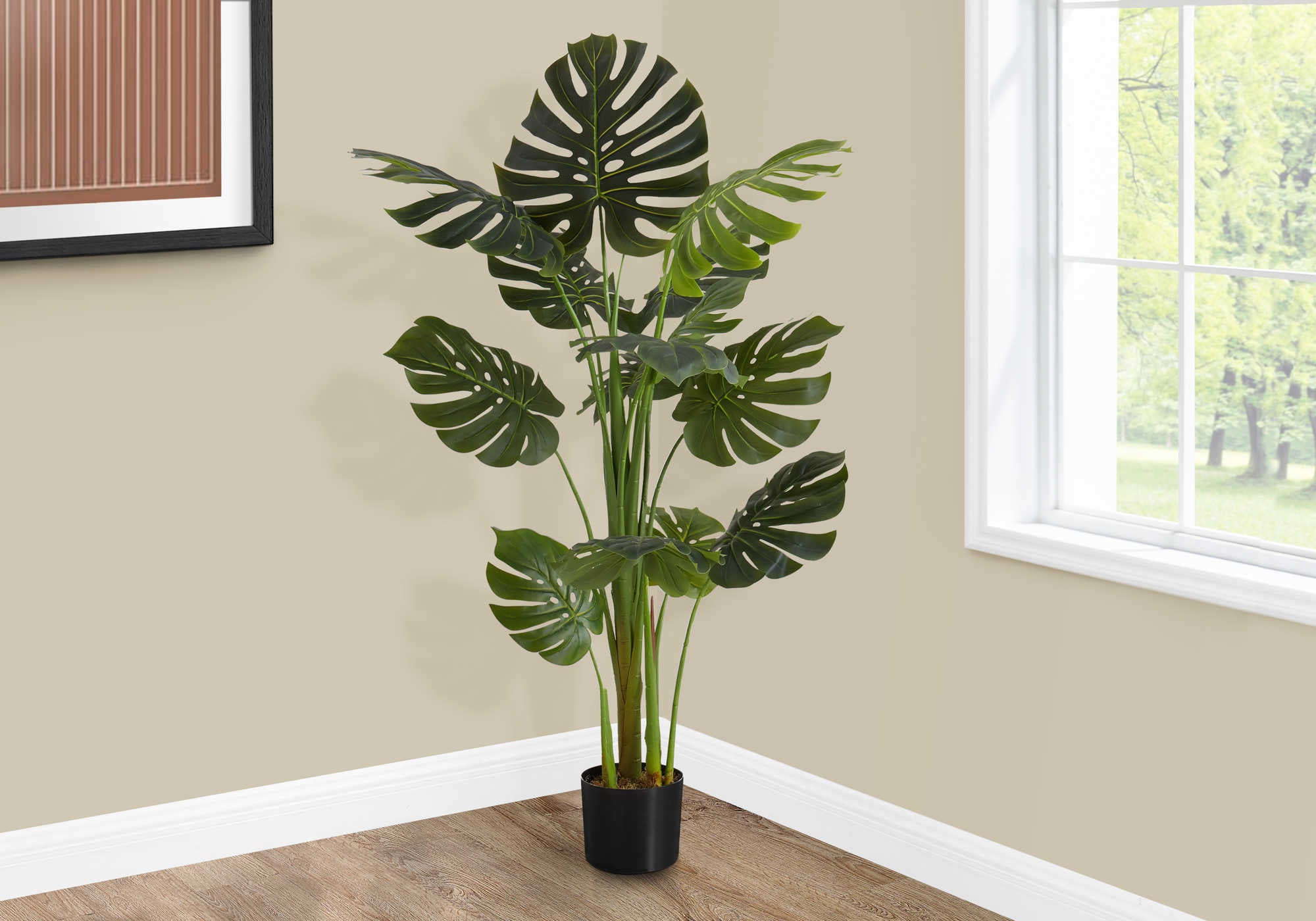 PLANTE ARTIFICIELLE - 55"H / MONSTERA INTERIEUR POT 6"