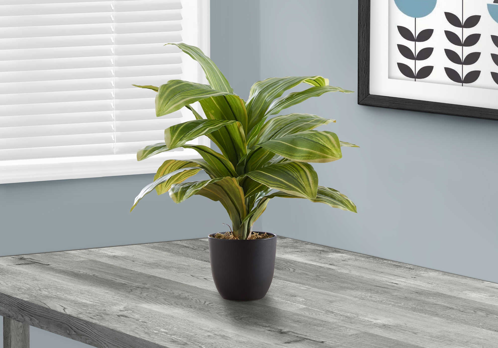 PLANTE ARTIFICIELLE - 17"H / DRACAENA INTÉRIEUR EN 4" POT