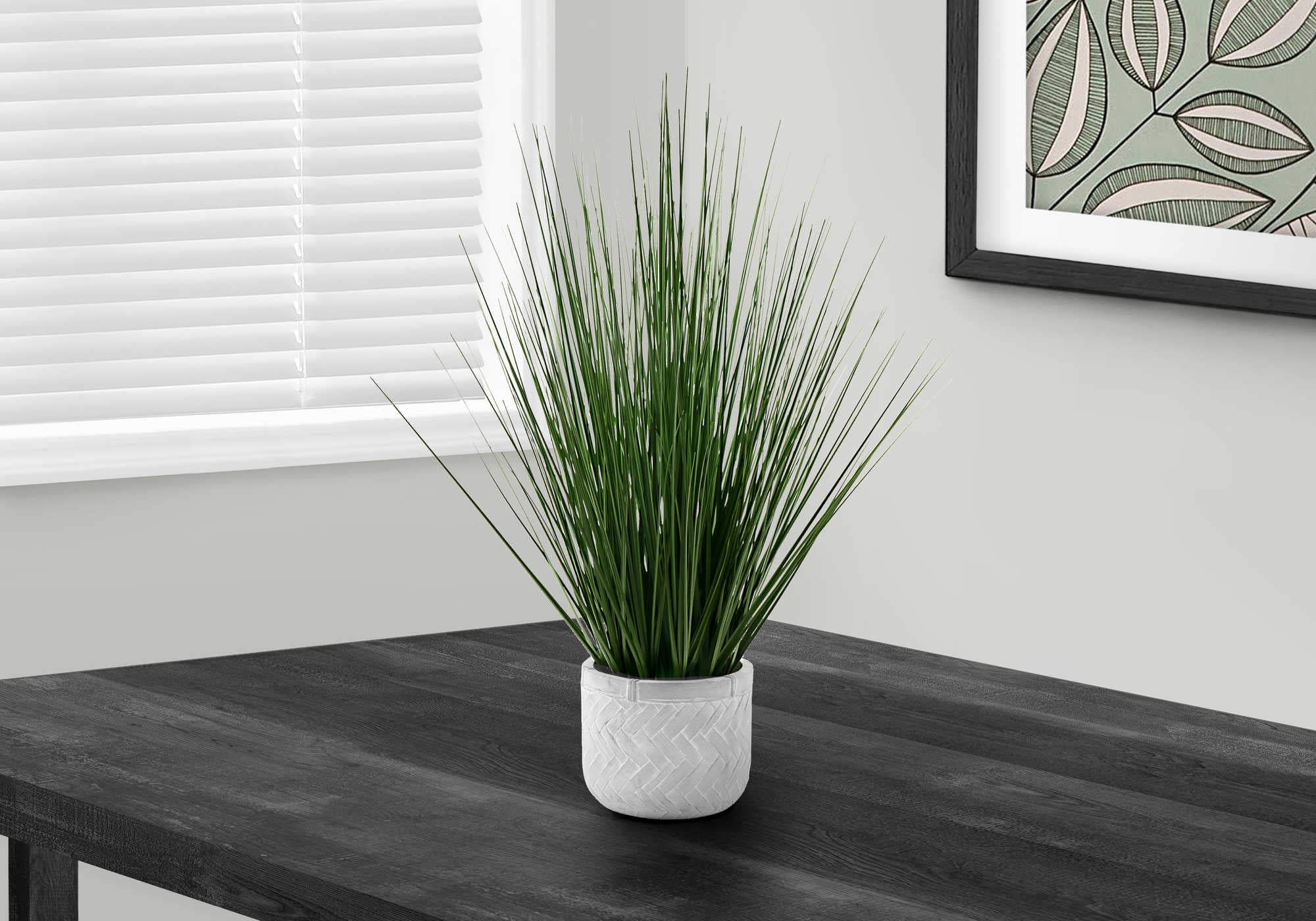 PLANTE ARTIFICIELLE - 21"H / GAZON INTERIEUR POT 4"