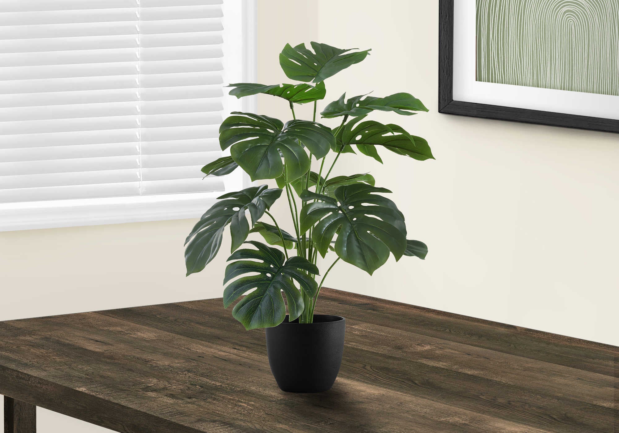 PLANTE ARTIFICIELLE - 24"H / MONSTERA INTERIEUR POT 5"