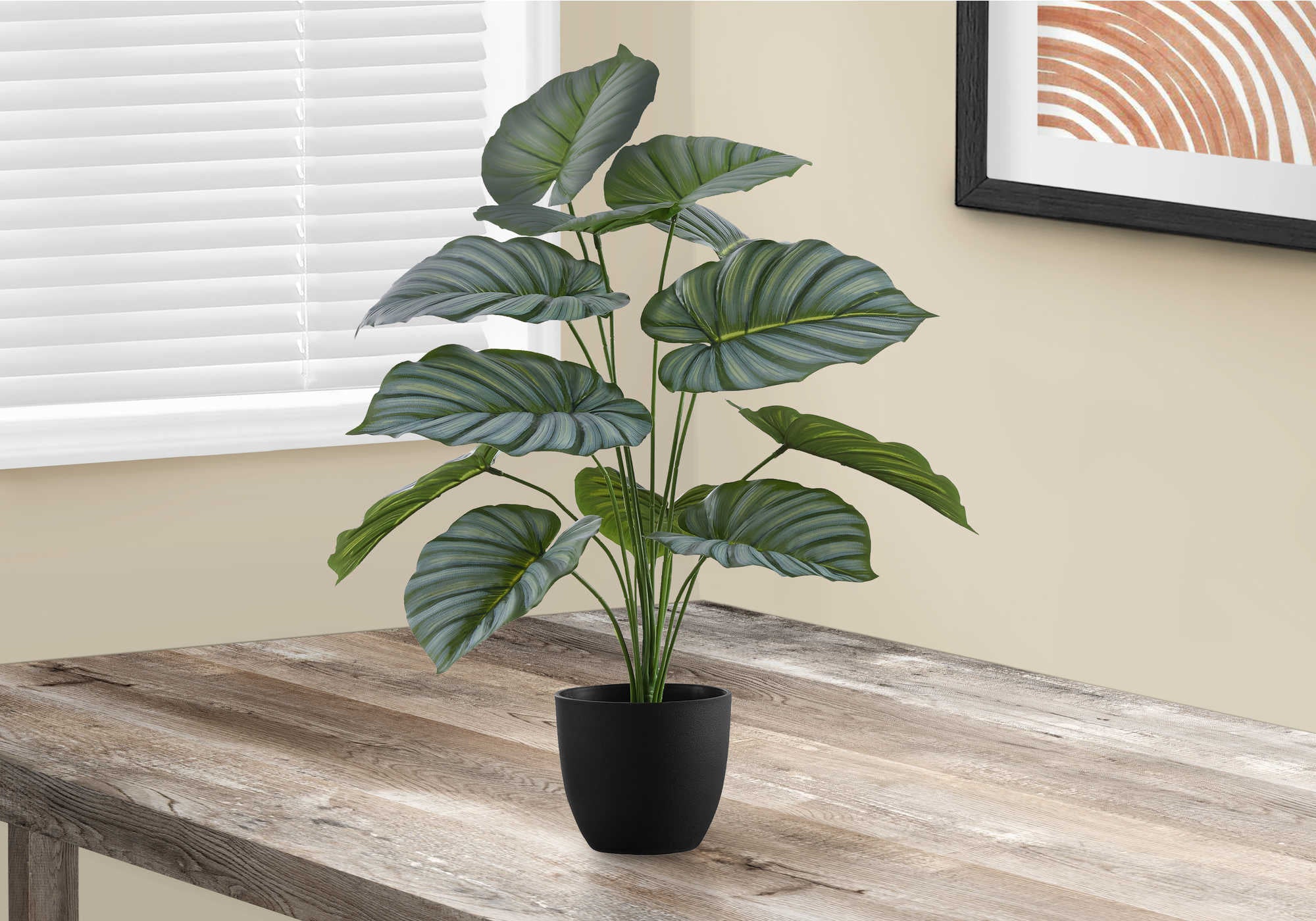 PLANTE ARTIFICIELLE - 24"H / CALATHEA INTERIEUR POT 5"