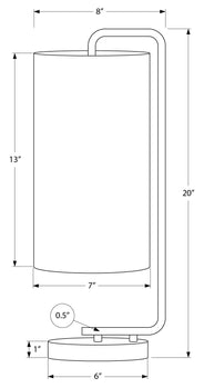 ÉCLAIRAGE - LAMPE DE TABLE 20"H MARBRE BLANC / ABAT-JOUR IVOIRE