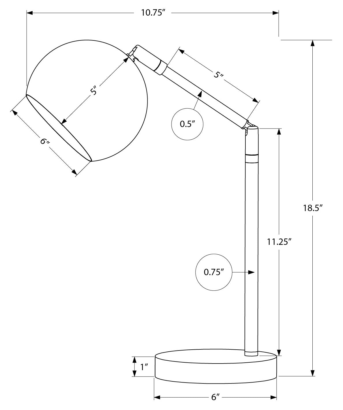 ÉCLAIRAGE - LAMPE DE TABLE 19"H MÉTAL DORÉ / ABAT-JOUR DORÉ