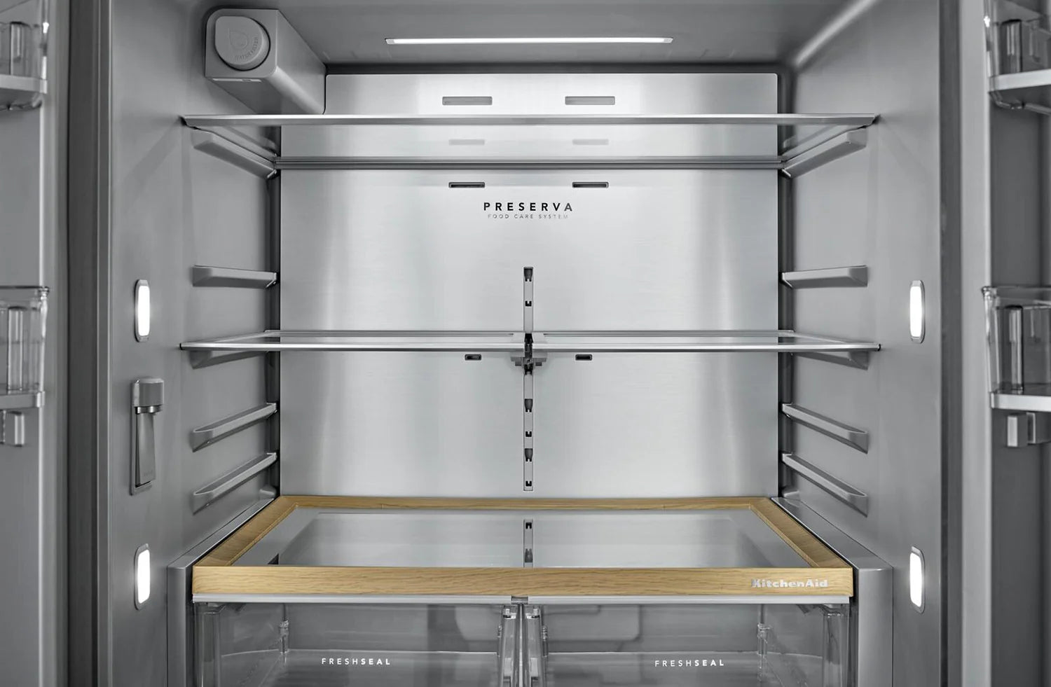 Réfrigérateur KitchenAid 36" 31 pi³ Portes Françaises Inox PrintShield™ KRFF336SPS