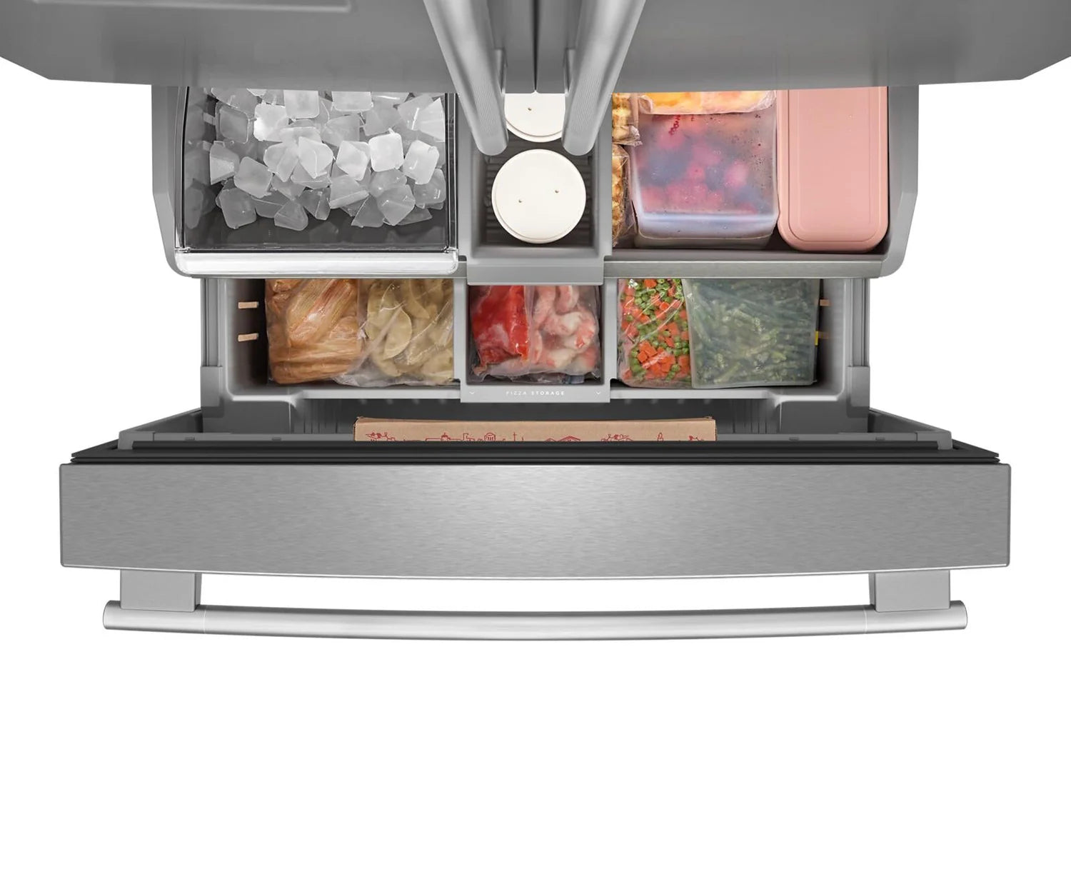 Réfrigérateur KitchenAid 36" 31 pi³ Portes Françaises Inox PrintShield™ KRFF336SPS
