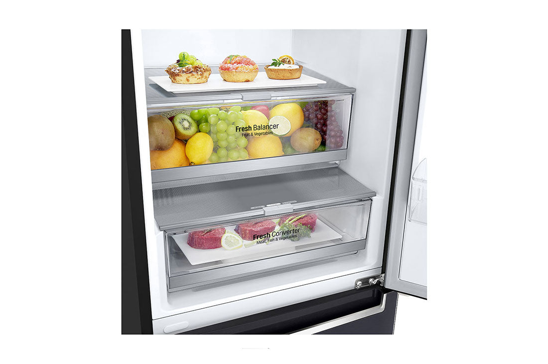 Réfrigérateur de 24 po à profondeur de comptoir d’une capacité de 12 pi³ avec congélateur en bas, Refroidissement+ de la porte et support à vin, 12 pi³ ( Meuble Mtl )