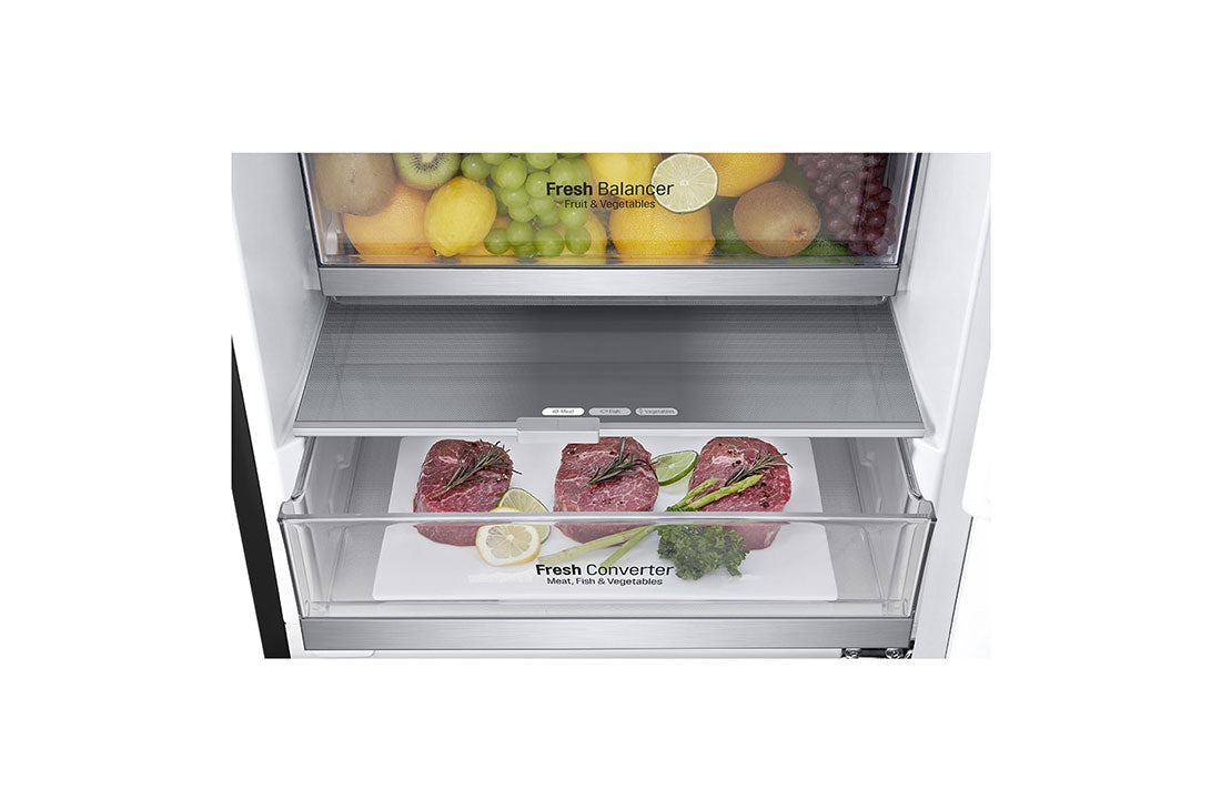 Réfrigérateur de 24 po à profondeur de comptoir d’une capacité de 12 pi³ avec congélateur en bas, Refroidissement+ de la porte et support à vin, 12 pi³ ( Meuble Mtl )