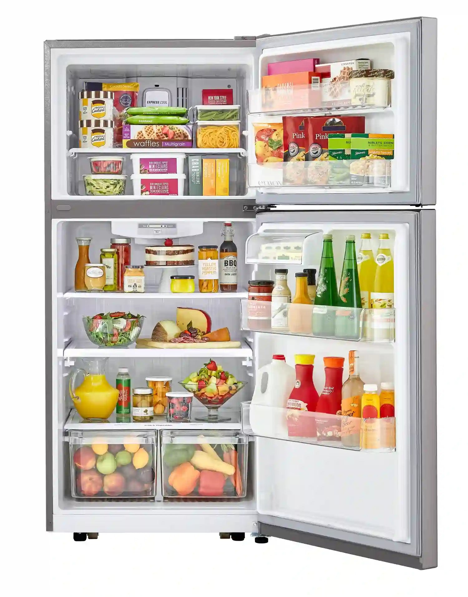 Réfrigérateur LG 20 pi³ Congélateur Haut 30" Inox Smudge-Proof