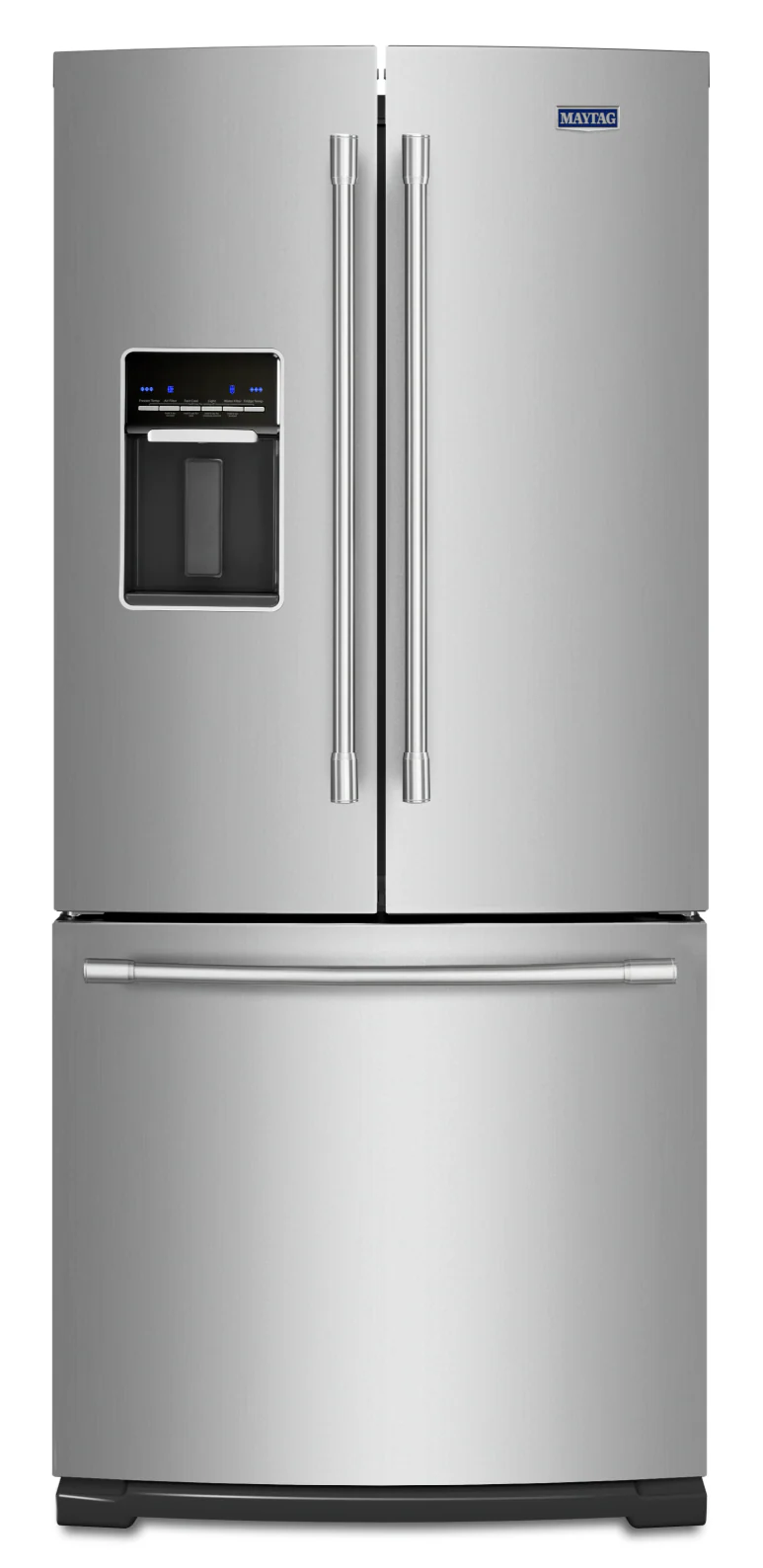 Réfrigérateur Maytag 30" 20 pi³ Portes Françaises Inox sans Traces Eau/Glace MFW2055FRZ