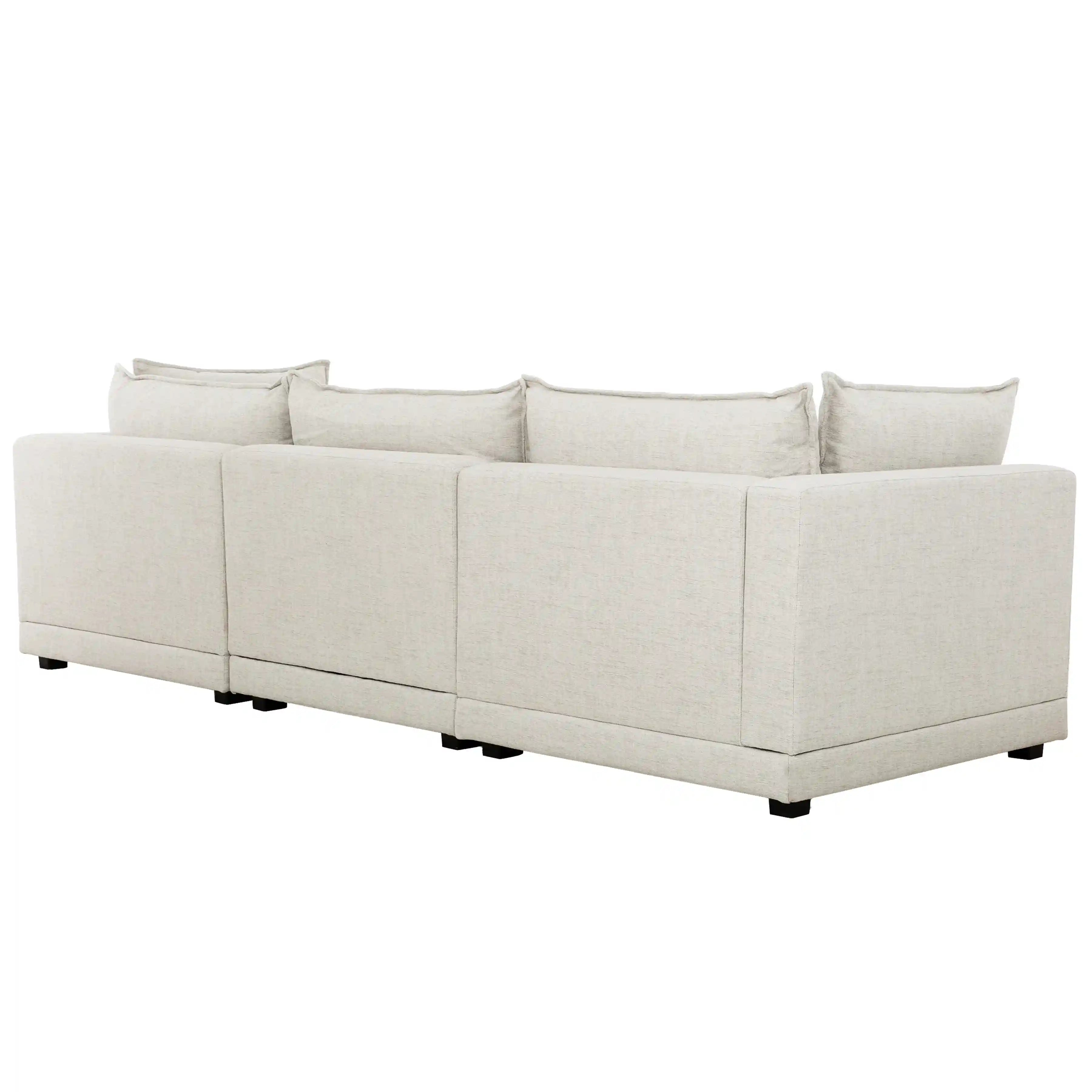 Canapé Modulable Marliss | 3 Places Crème Perle