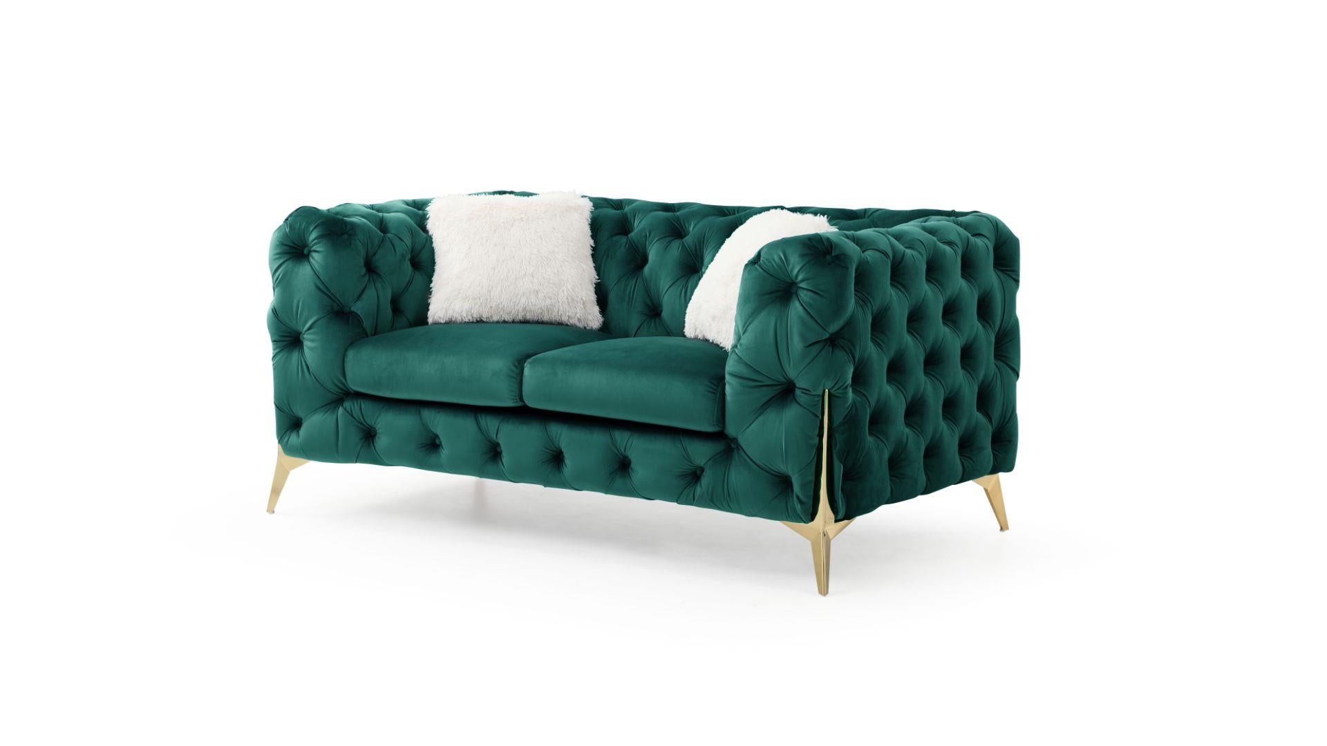 SALON MODERNE EN VERT ( Meuble Mtl )
