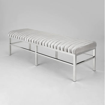 Banc Channel : Velours Gris