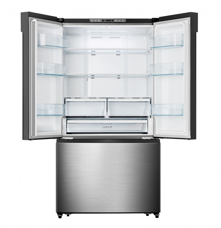 Réfrigérateur à portes françaises à profondeur de comptoir Hisense en acier inoxydable avec eau et glace (21,1 pi³) - RF208N6CSE ( Meuble Mtl )