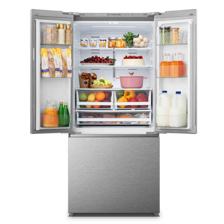 Hisense 20,8 Cu. pi. Réfrigérateur à portes françaises - RF210N6ASE ( Meuble Mtl )