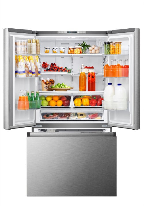 Hisense 26,6 Cu. pi. Réfrigérateur à portes françaises - RF266C3FSE ( Meuble Mtl )