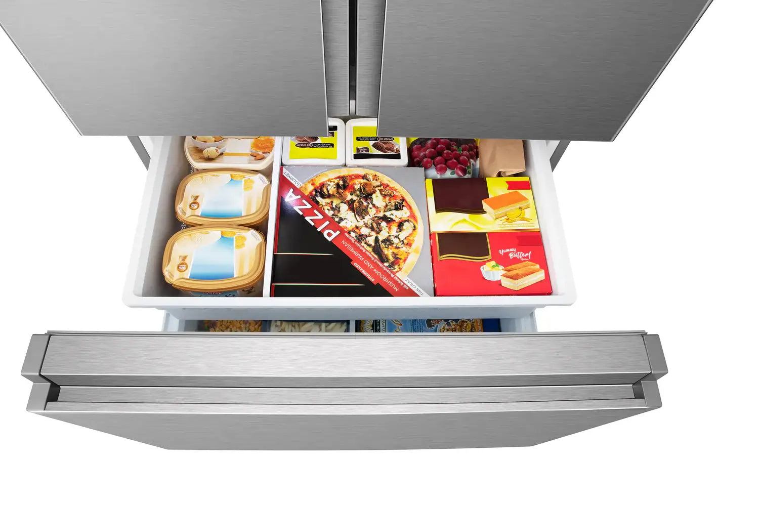 Hisense 36" 26.6 cu. ft. French Door Refrigerator Fingerprint Resistant Titanium RF27A3FSE