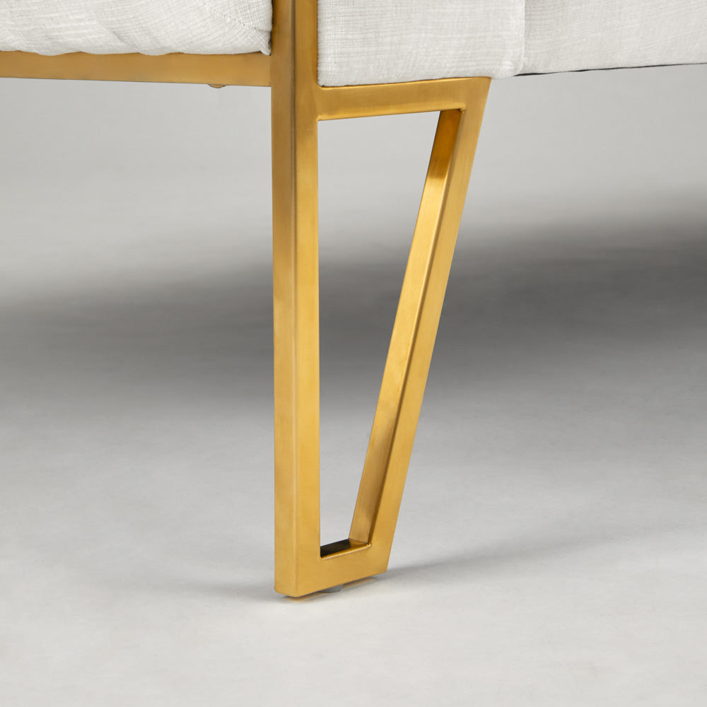 Canapé Truro Gold : tissu vanille