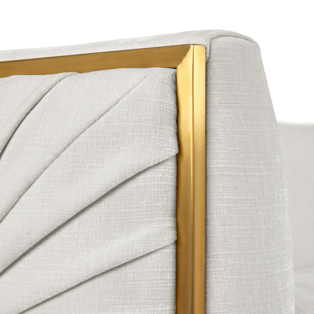 Canapé Truro Gold : tissu vanille