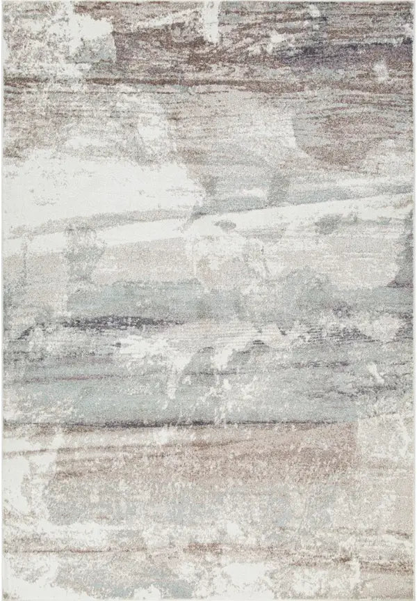 Tapis XL Lakeview 8x11 | Style contemporain blanc et beige