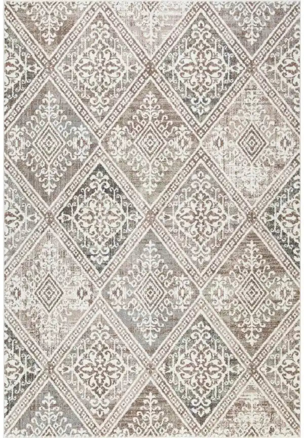 Tapis XL traditionnel Sahara 8x11 | Beige chaud au fini usé