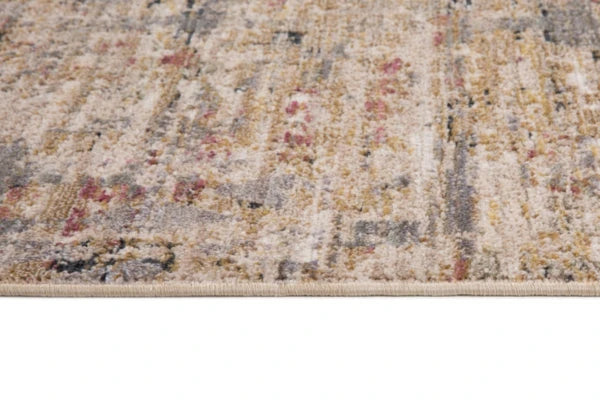 Tapis contemporain Magnolia 7x9 | Tons de terre et fini usé