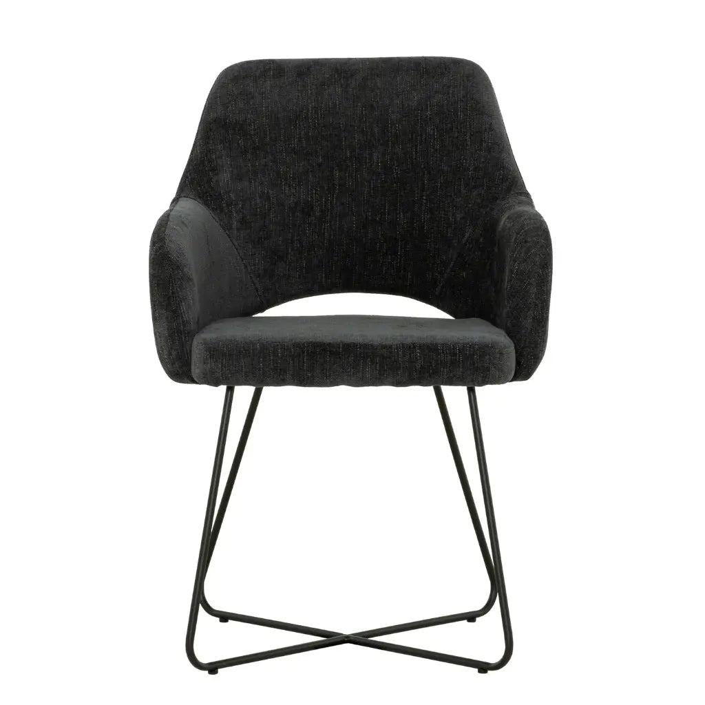 Chaise de salle à manger noire 3398 - Style Moderne
