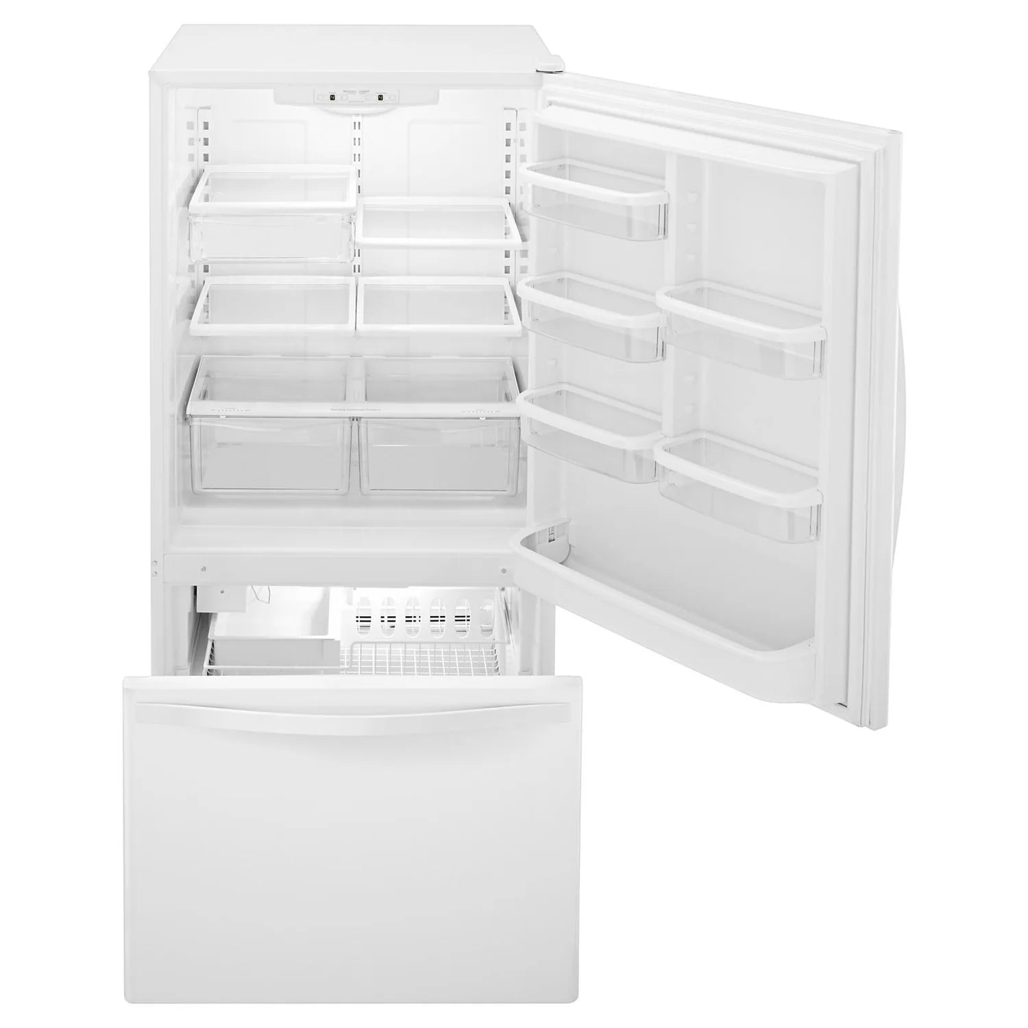 Réfrigérateur Whirlpool 19 pi³ Congélateur bas 30 po Blanc