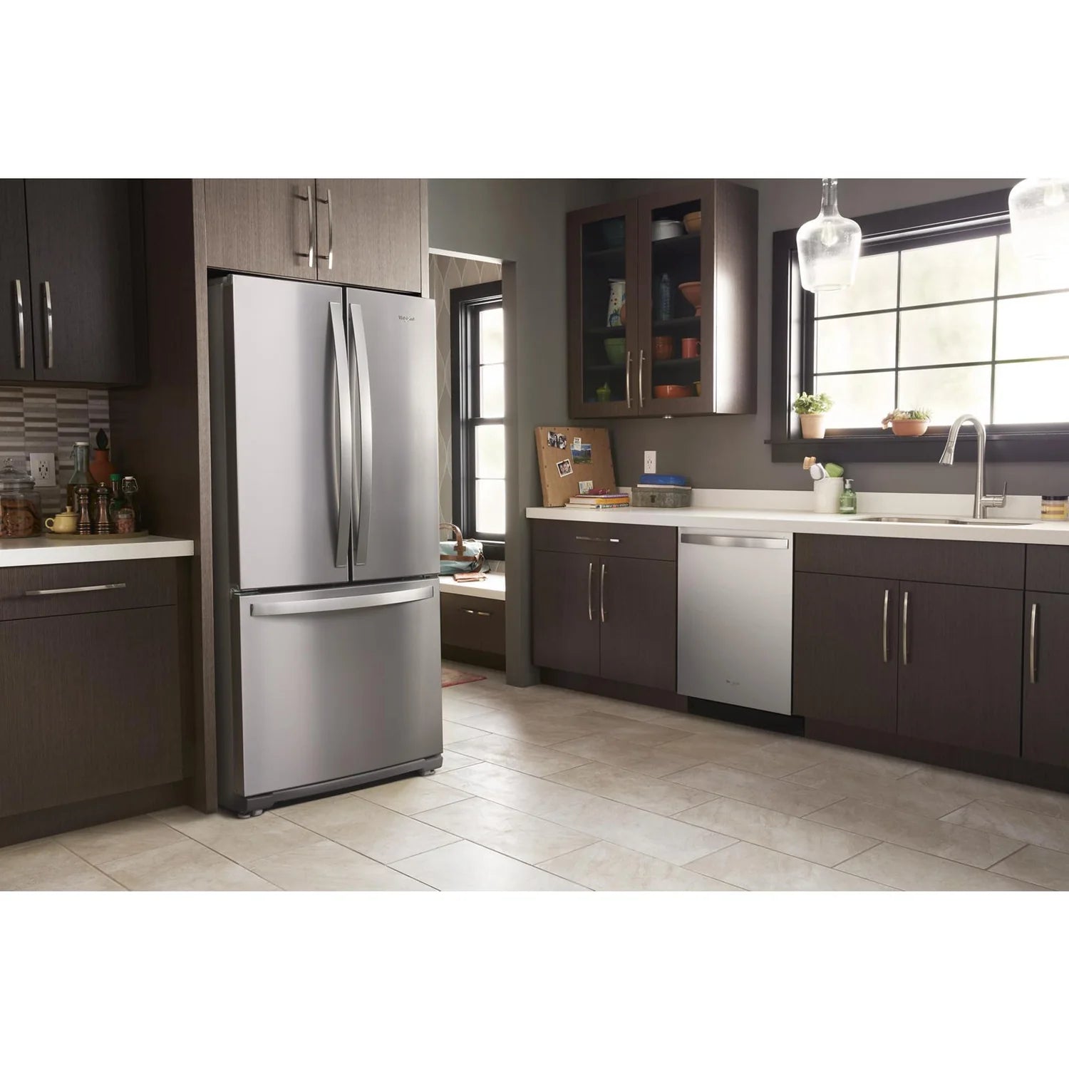 Whirlpool 30" 19.7 cu. ft. French Door Refrigerator Stainless Steel Fingerprint Resistant WRF560SFHZ