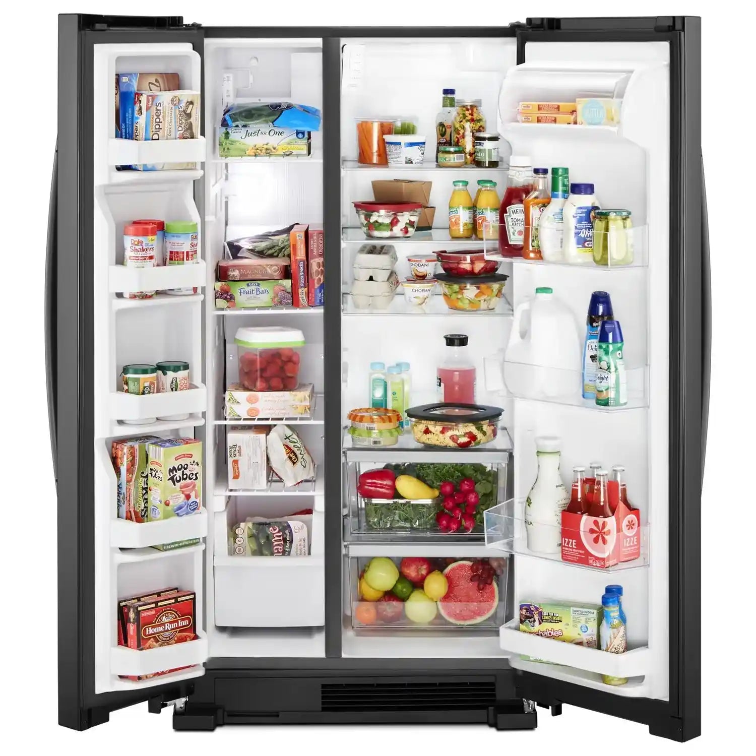 Whirlpool 22 cu. ft. Side-by-Side Refrigerator 33" Gloss Black