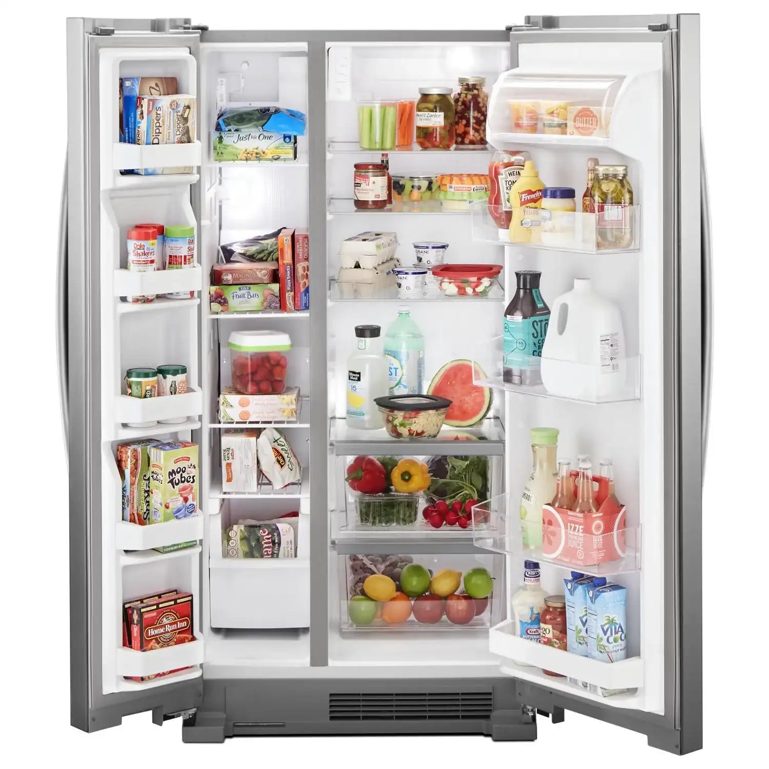 Réfrigérateur Whirlpool 22 pi³ Côte à Côte 33 po Acier Inoxydable