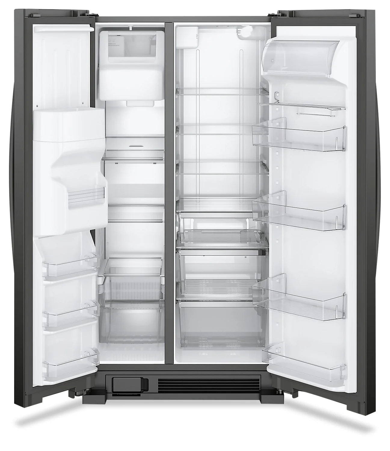 Réfrigérateur Whirlpool 25 pi³ Côte à Côte 36" Noir Brillant