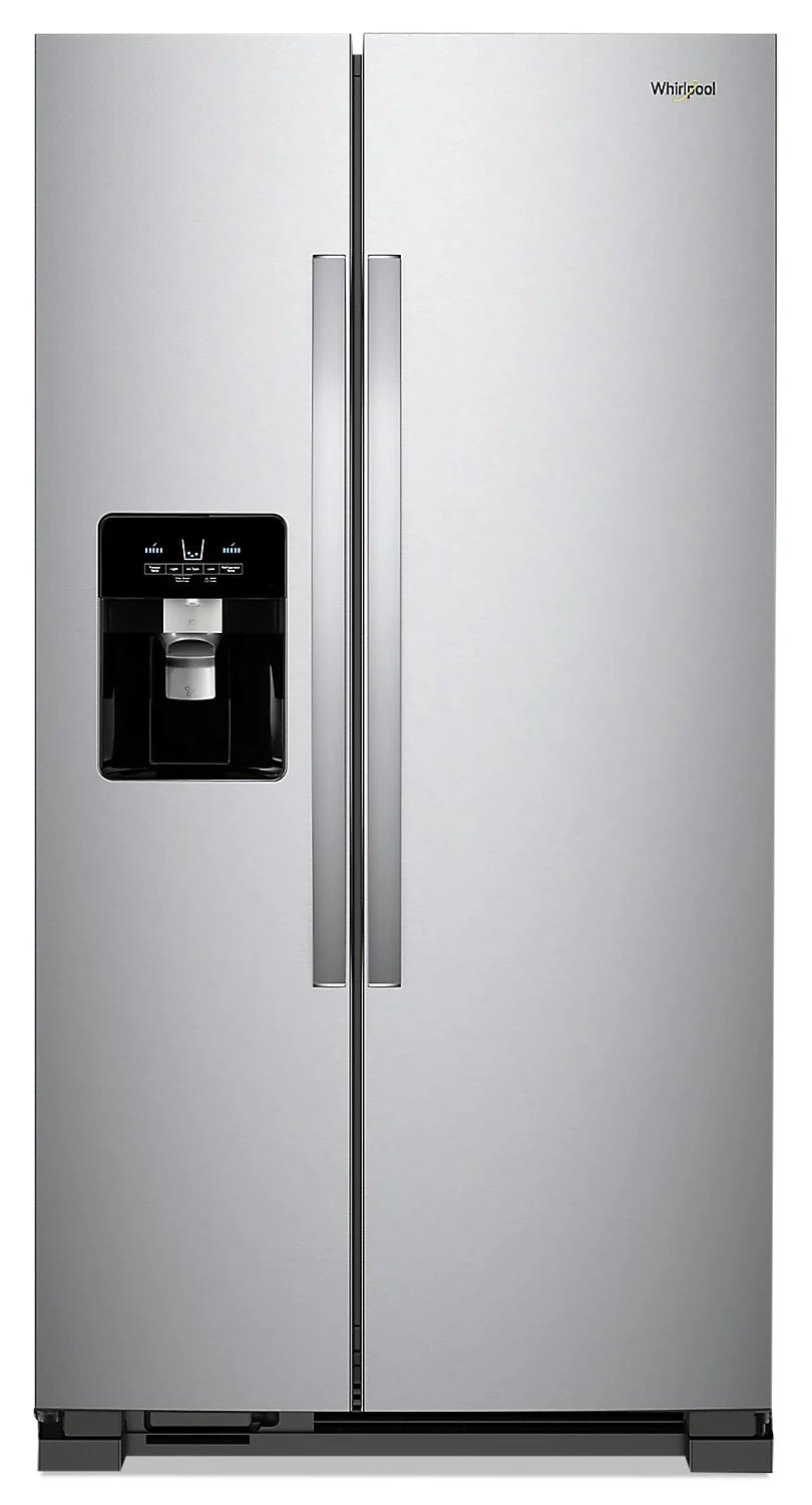 Réfrigérateur Whirlpool 25 pi³ Côte à Côte 36" Noir Brillant