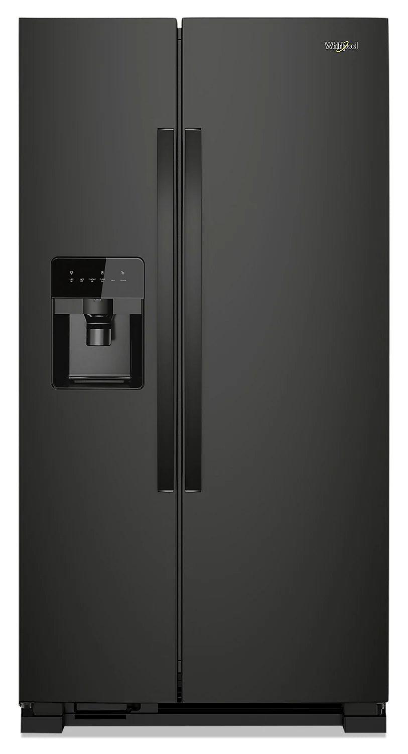 Réfrigérateur Whirlpool 36" 25 pi³ Juxtaposé Noir Energy Star WRS335SDHB